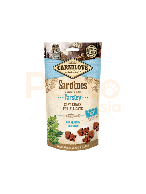 CARNILOVE SARDINE WITH PARSLEY 50g CAT TREATS PETTO