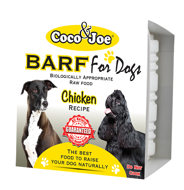 COCO JOE BARF CHICKEN RECIPE RAW DOG FOOD PRE ORDER ONLY PETTO