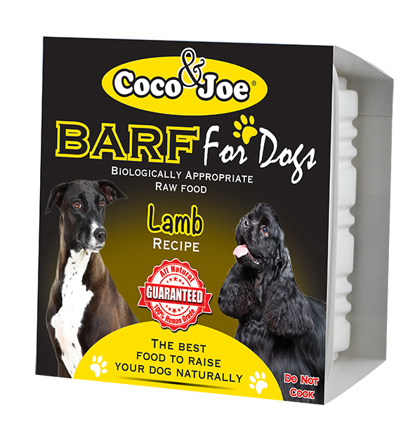 COCO JOE BARF LAMB RECIPE RAW DOG FOOD PRE ORDER ONLY