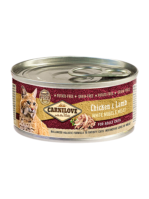 CARNILOVE CHICKEN LAMB 100g WET CAT FOOD PETTO