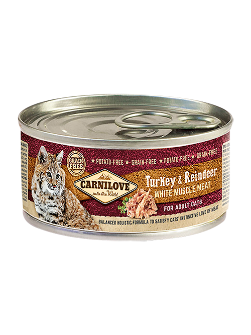 CARNILOVE TURKEY & REINDEER 100g WET CAT FOOD