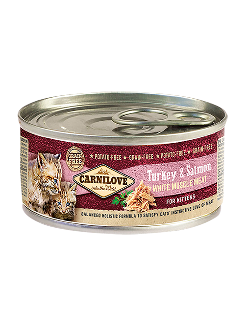 CARNILOVE TURKEY & SALMON FOR KITTEN 100g WET CAT FOOD
