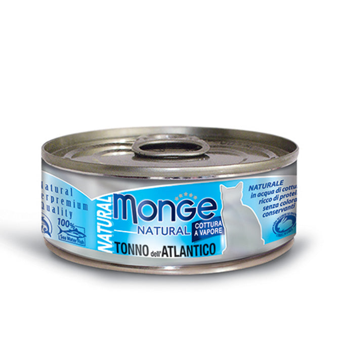 MONGE NATURAL ATLANTIC TUNA 80g WET CAT FOOD