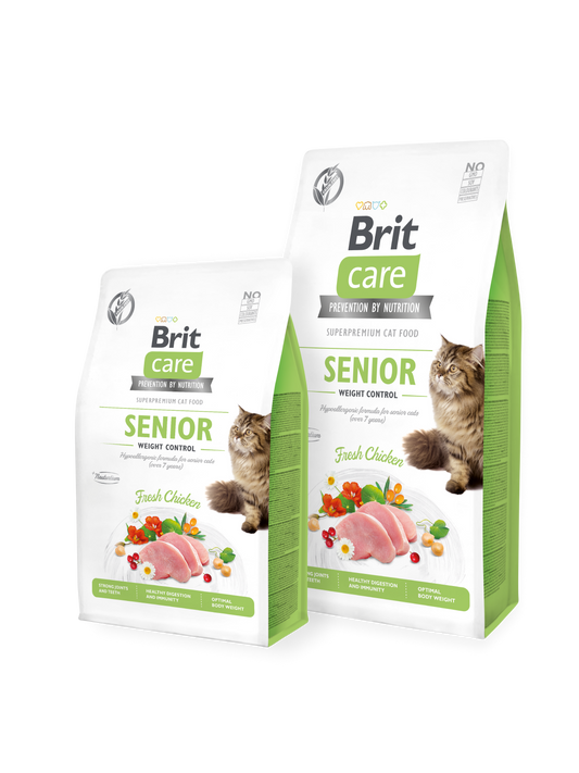 BRIT CARE Grain-Free SENIOR AND WEIGHT CONTROL DRY CAT FOOD