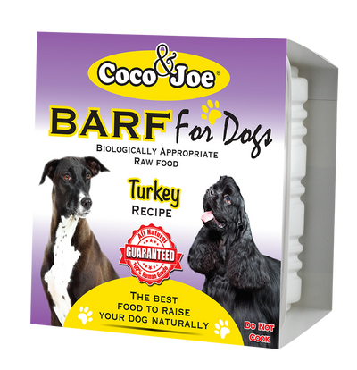 COCO & JOE BARF TURKEY RECIPE RAW DOG FOOD ( PRE-ORDER ONLY )