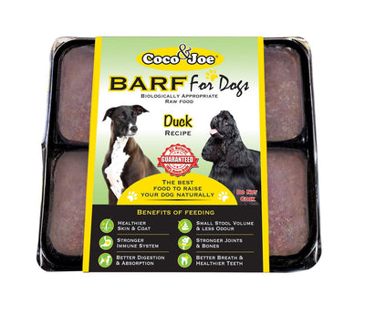 COCO & JOE BARF DUCK RECIPE RAW DOG FOOD ( PRE-ORDER ONLY )