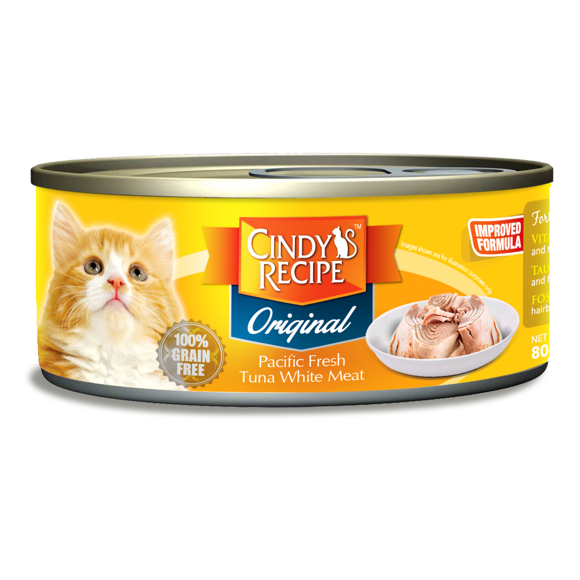 CINDY S RECIPE ORIGINAL PACIFIC FRESH TUNA WHITE MEAT 80g WET CAT FOOD