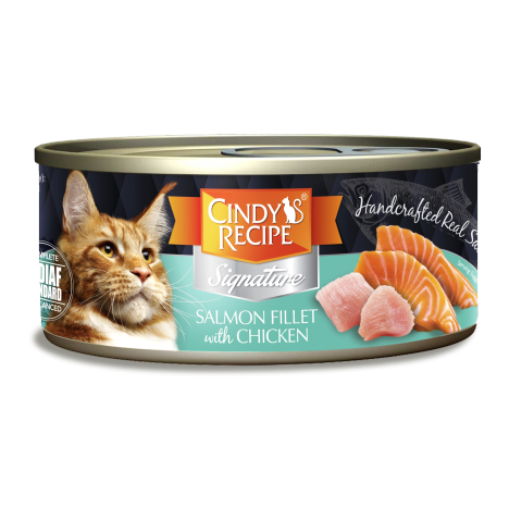 CINDY'S RECIPE SIGNATURE SALMON FILLET with CHICKEN 70g WET CAT FOOD