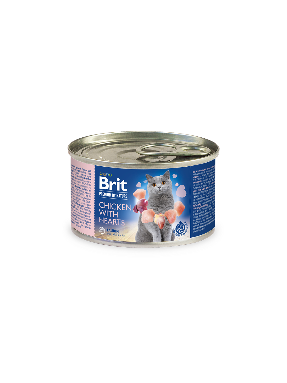 BRIT PREMIUM BY NATURE CHICKEN WITH HEART 200g WET CAT FOOD